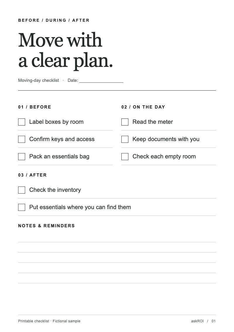 Checklist: a PDF built by askROI